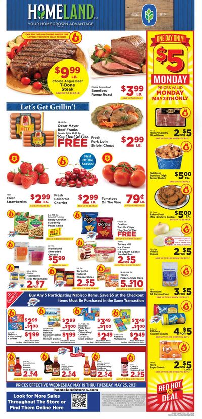 Homeland (OK, TX) Weekly Ad Flyer May 19 to May 25