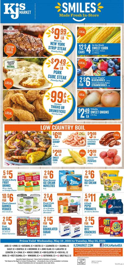 KJ´s Market (GA, SC) Weekly Ad Flyer May 19 to May 25