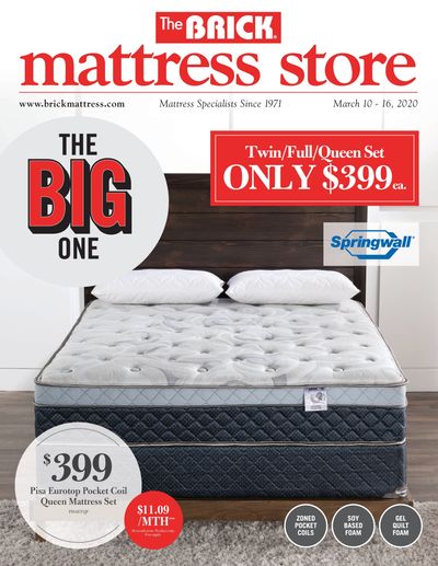 The Brick Mattress Store Flyer March 10 to 16