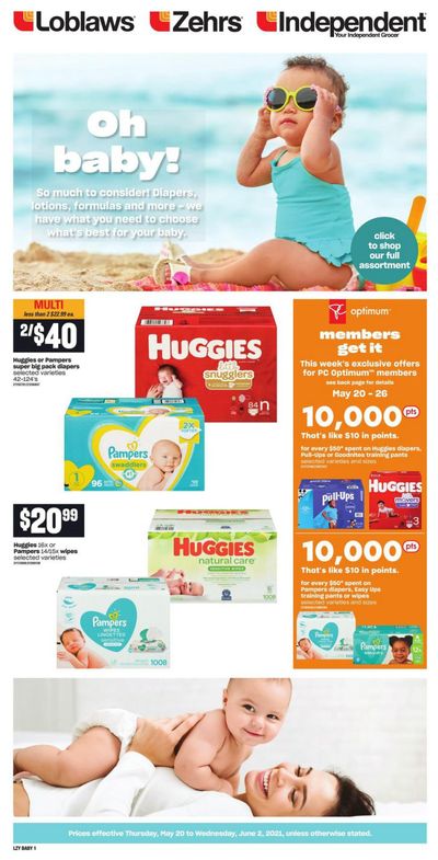 Independent Grocer (ON) Baby Insert May 20 to June 2