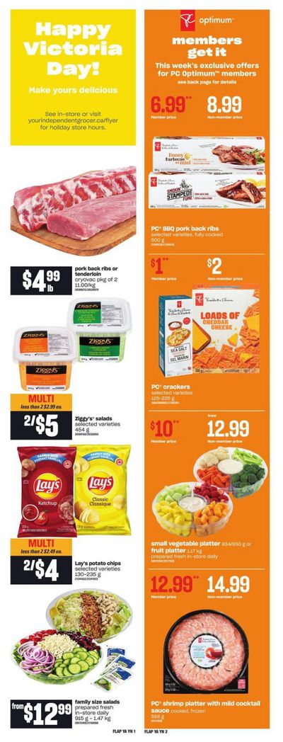 Independent Grocer (Atlantic) Flyer May 20 to 26