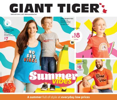 Giant Tiger Summer Vibes Look Book May 19 to June 1