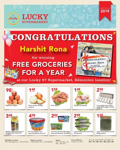 Lucky Supermarket (Edmonton) Flyer October 18 to 24
