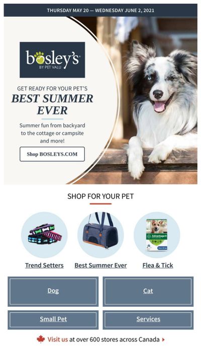 Bosley's by PetValu Flyer May 20 to June 2