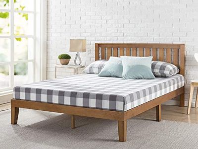 Zinus OLB-PWPBHO-12F 12 Inch Wood Platform Bed with Headboard / No Box Spring Needed / Wood Slat Support / Rustic Pine Finish, Full
