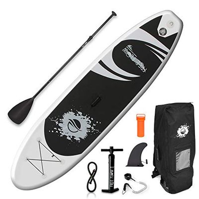 Serene Life Inflatable Stand Up Paddle Board - 11’ Ft. Standup Sup Paddle Board W/Manual Air Pump, Safety Leash, Paddleboard Repair Kit, Storage/Carry Bag - Sup Paddle Board Inflatable - SLSUPB08