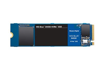 WD Blue SN550 500GB NVMe Internal SSD - Gen3 x4 PCIe 8Gb/s, M.2 2280, 3D NAND, Up to 2,400 MB/s - WDS500G2B0C