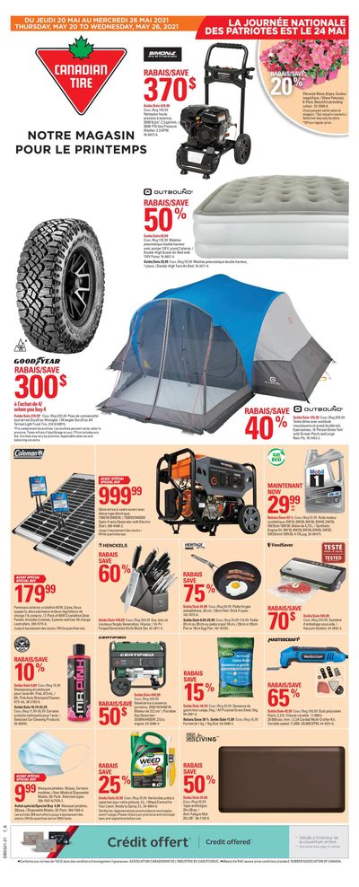 Canadian Tire (QC) Flyer May 20 to 26