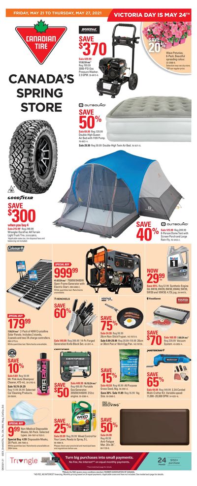 Canadian Tire (Atlantic) Flyer May 21 to 27