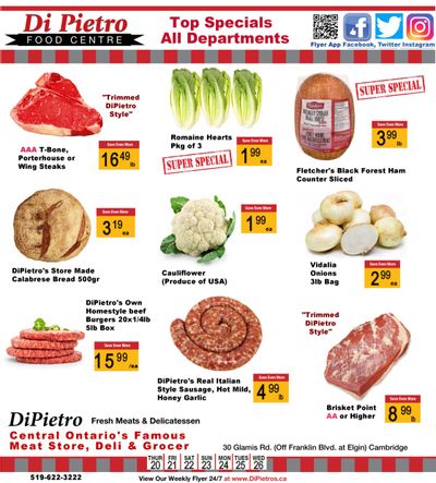 Di Pietro Food Centre Flyer May 20 to 26