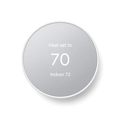 Google Nest Thermostat - Smart Thermostat for Home - Programmable WiFi Thermostat - Snow