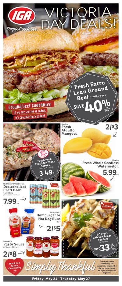 IGA Stores of BC Flyer May 21 to 27 IGA Stores of BC Flyer May 21 to 27