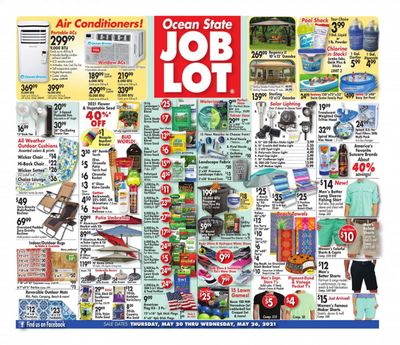 Ocean State Job Lot (CT, MA, ME, NH, NJ, NY, RI) Weekly Ad Flyer May 20 to May 26
