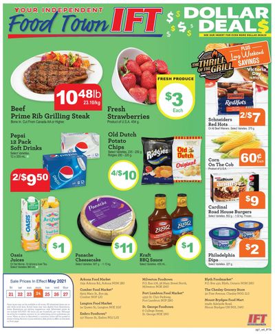IFT Independent Food Town Flyer May 21 to 27