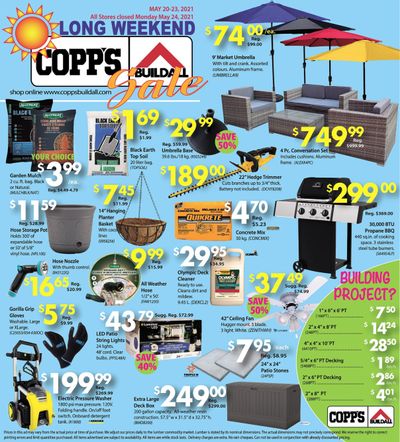 COPP's Buildall Flyer May 20 to 23