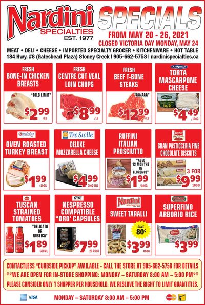 Nardini Specialties Flyer May 20 to 26