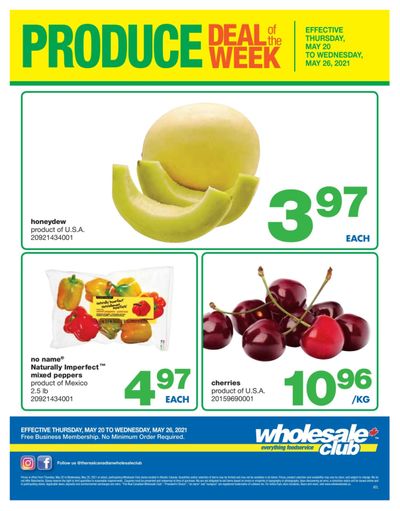 Wholesale Club (Atlantic) Produce Deal of the Week Flyer May 20 to 26