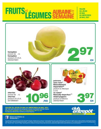 Wholesale Club (QC) Produce Deal of the Week Flyer May 20 to 26