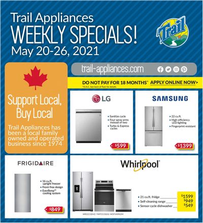 Trail Appliances (AB & SK) Flyer May 20 to 26