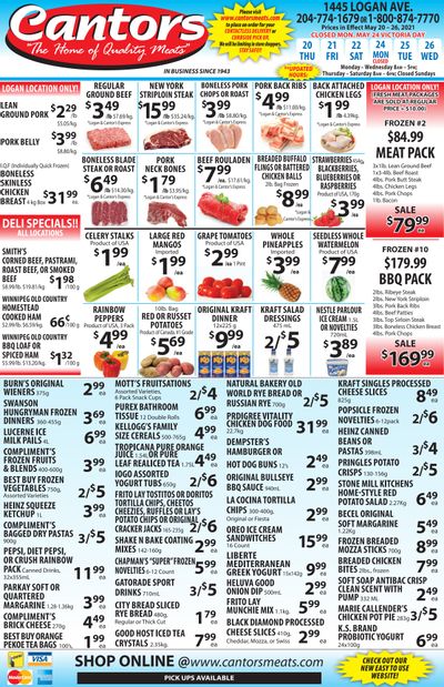 Cantor's Meats Flyer May 20 to 26