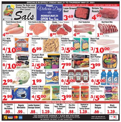 Sal's Grocery Flyer May 21 to 27