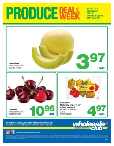 Wholesale Club (West) Produce Deal of the Week Flyer May 20 to 26