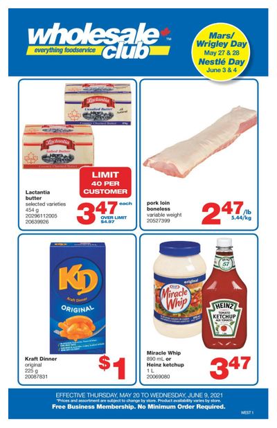 Wholesale Club (West) Flyer May 20 to June 9
