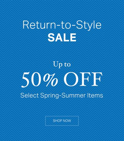 Up to 50% Off: The Return-to-Style Sale