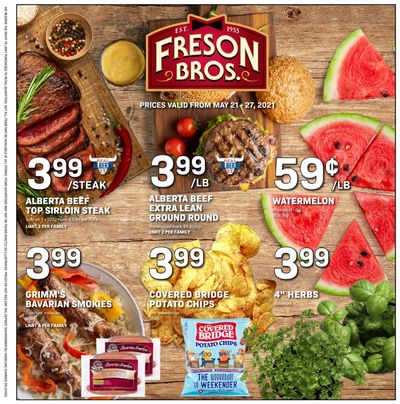 Freson Bros. Flyer May 21 to 27
