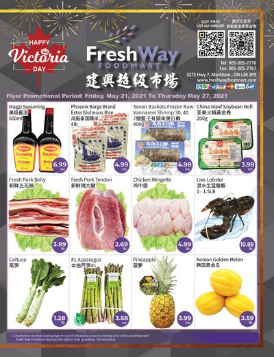 FreshWay Foodmart Flyer May 21 to 27