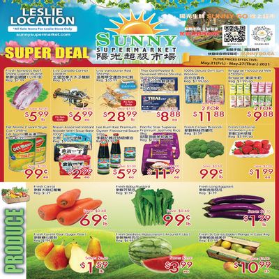 Sunny Supermarket (Leslie) Flyer May 21 to 27