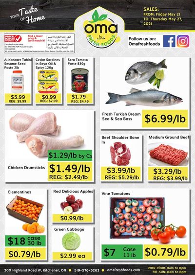 Oma Fresh Foods Flyer May 21 to 27