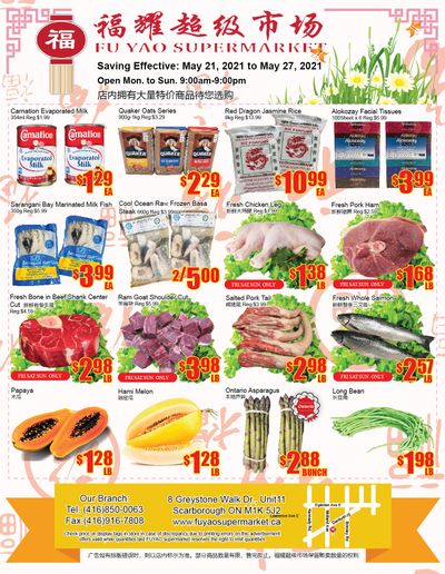 Fu Yao Supermarket Flyer May 21 to 27
