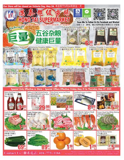 Hong Tai Supermarket Flyer May 21 to 27