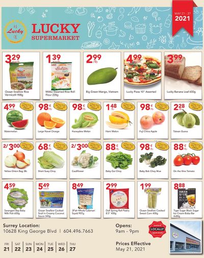 Lucky Supermarket (Surrey) Flyer May 21 to 27