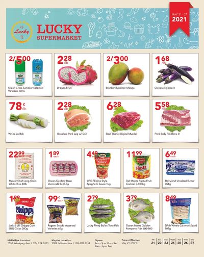 Lucky Supermarket (Winnipeg) Flyer May 21 to 27