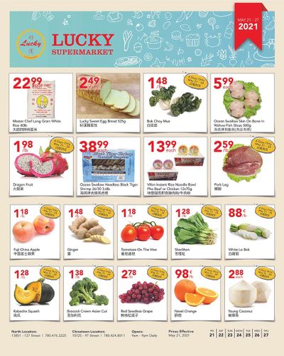 Lucky Supermarket (Edmonton) Flyer May 21 to 27