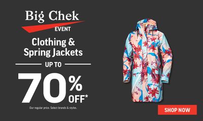 Sport Chek Canada Big Chek Event: Save Up to 70% Off Clothing & Spring Jackets