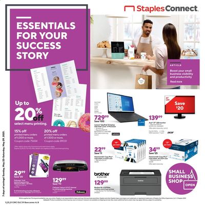Staples Weekly Ad Flyer May 23 to May 29