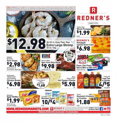 Redner's Markets (DE, MD, PA) Weekly Ad Flyer May 20 to May 26