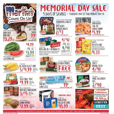 Martin’s (IN, MI) Weekly Ad Flyer May 27 to May 31