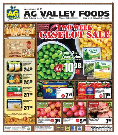 AG Foods Flyer October 18 to 31