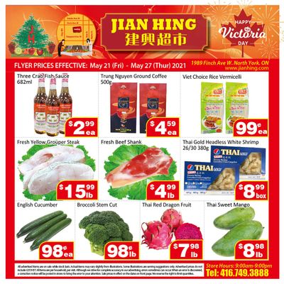 Jian Hing Supermarket (North York) Flyer May 21 to 27