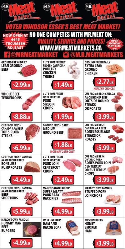 M.R. Meat Market Flyer May 22 to 29
