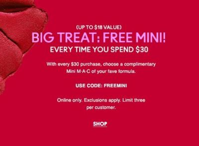 MAC Cosmetics Canada Deals: FREE Mini MAC w/ Your Purchase $30 + Save Up to 40% OFF Sale