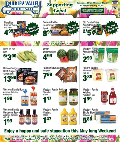 Bulkley Valley Wholesale Flyer May 20 to 26