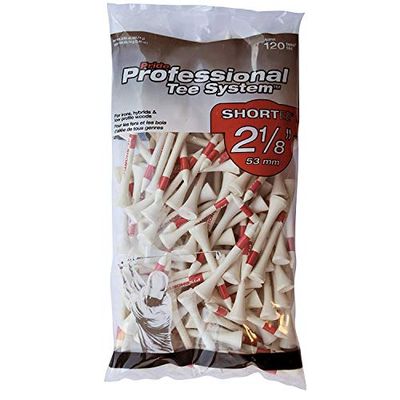 Pride Professional Tee System Shortee Tee, 2-1/8 Inch-120 Count (Red on White)