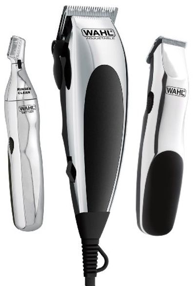 Wahl Canada Home Barber Kit to use at home, Hair clipper, Beard trimmer, Facial trimmer, At home Grooming Kit, All in One Men's Grooming Kit, Certified for Canada, Model 3195