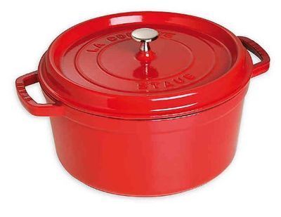 Staub 5 qt. Round Cocotte in Cherry Red For $149.99 At Bed Bath & Beyond Canada
