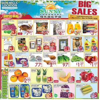 Sunny Foodmart (Don Mills) Flyer March 13 to 19